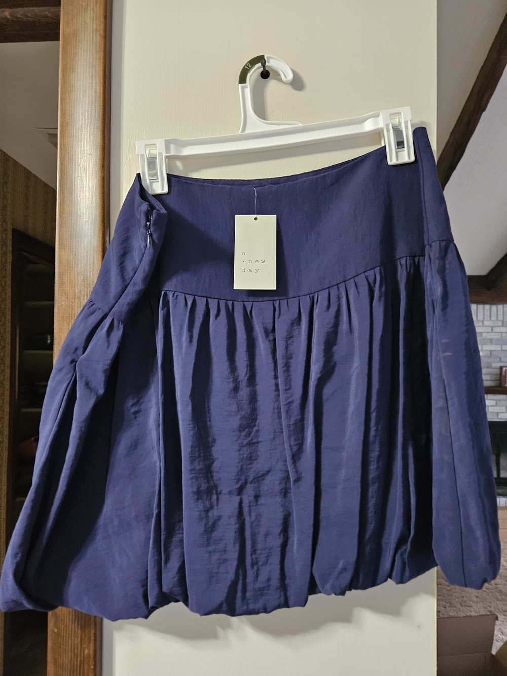 a new day Navy Bubble A-Line Skirt